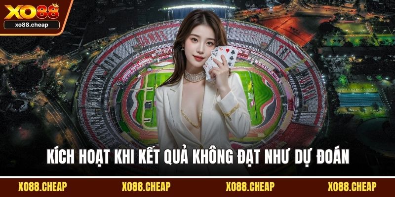 Bảo hiểm cá cược thể thao Kích hoạt khi kết quả không đạt như dự đoán